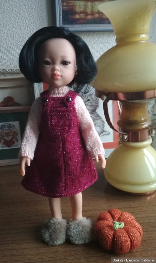 Вязанная одежда для куклы Майи и Бальбино Паола Рейна, Paola Reina