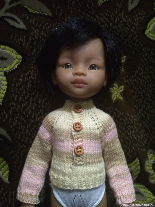 Вязанная одежда для куклы Майи и Бальбино Паола Рейна, Paola Reina