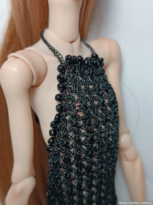 Маленькое чёрное платье — Одежда и обувь для кукол BJD (БЖД): 1/3 (фото 4)