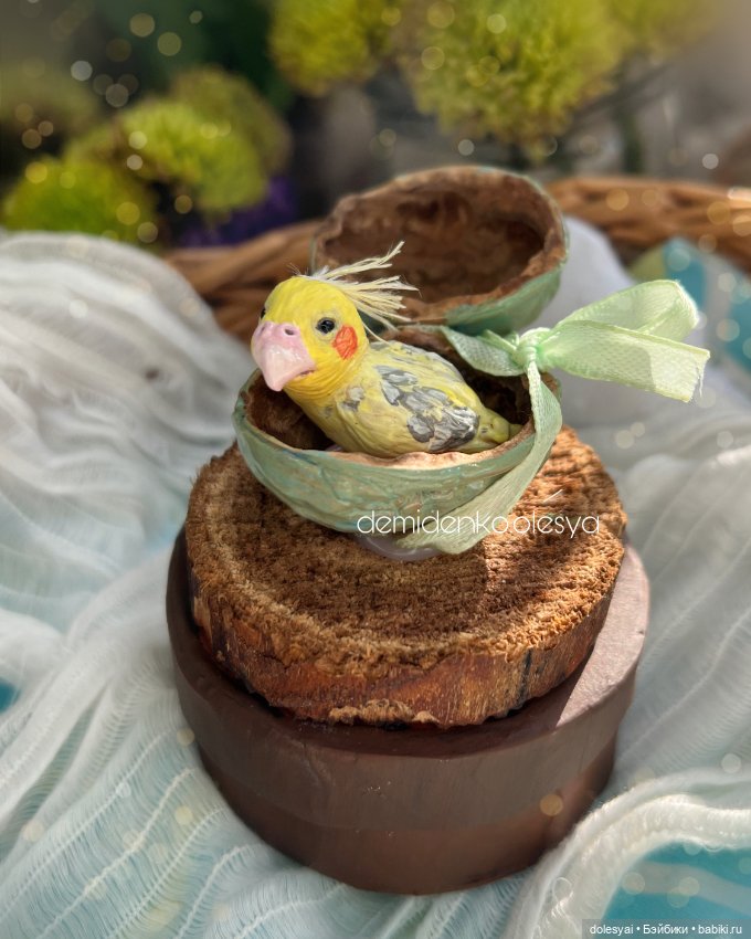 Самый грустный заказ 🪽😔 — Игрушки в смешанной технике (мех и глина): Арт