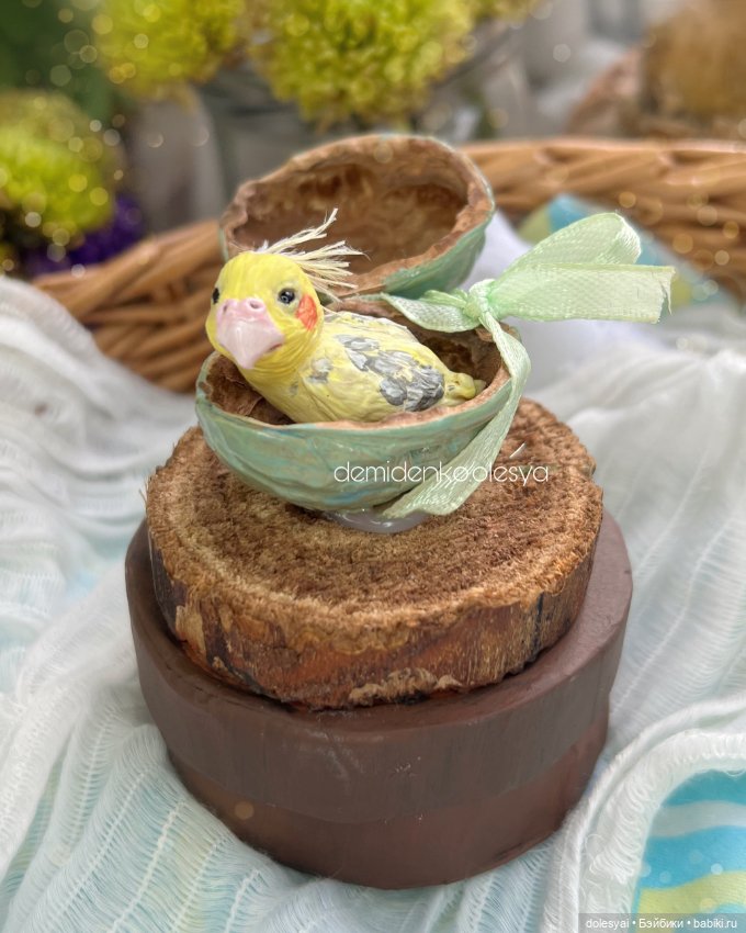 Самый грустный заказ 🪽😔 — Игрушки в смешанной технике (мех и глина): Арт (фото 2)