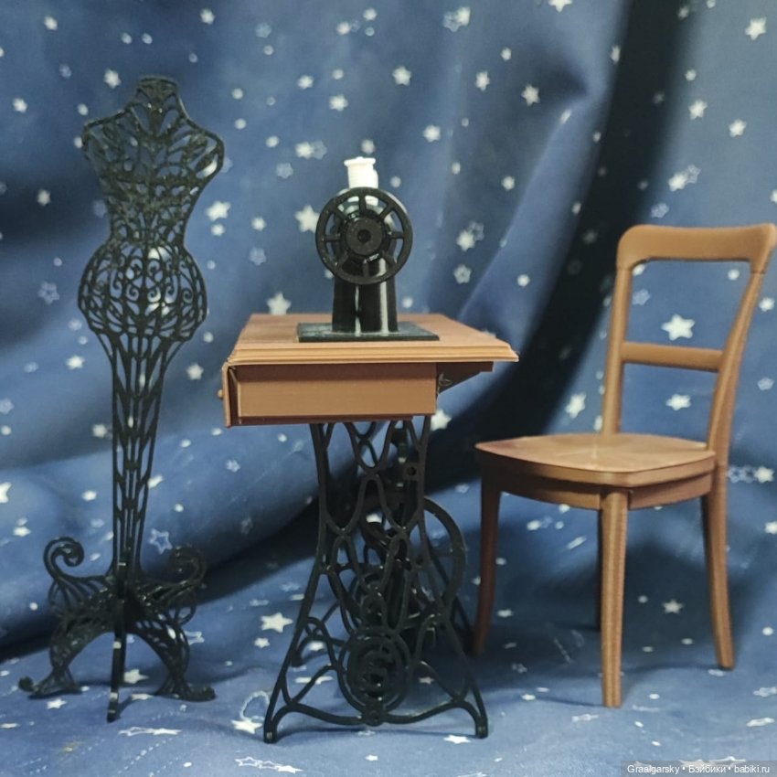 3Д-БЖД и швейный набор — Мебель для кукол и домиков: фото (фото 6)