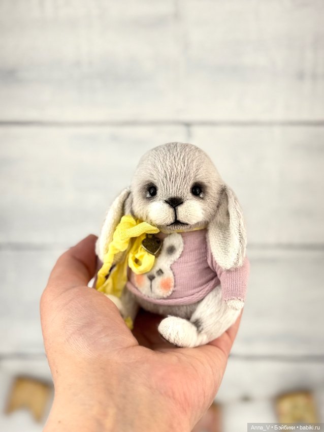 Тедди зайка Лиля — Авторские мишки Тедди и друзья: фото (фото 5)