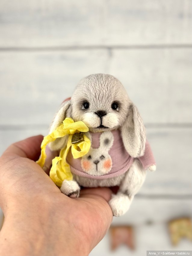 Тедди зайка Лиля — Авторские мишки Тедди и друзья: фото (фото 3)