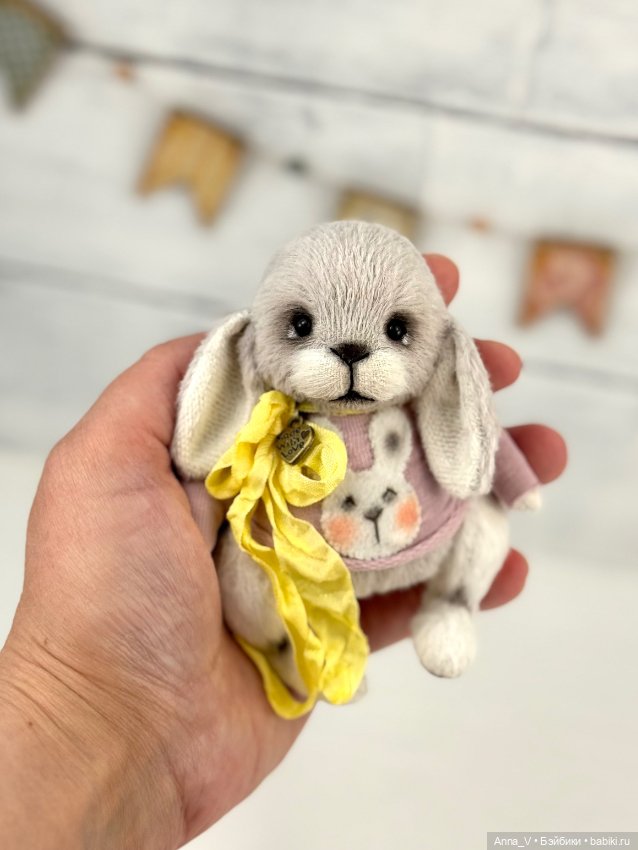 Тедди зайка Лиля — Авторские мишки Тедди и друзья: фото