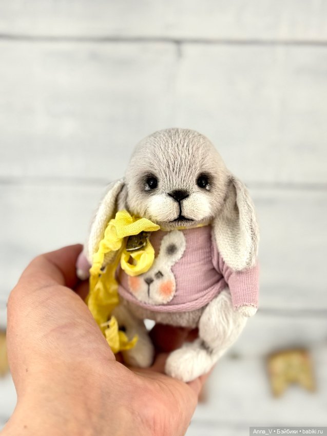 Тедди зайка Лиля — Авторские мишки Тедди и друзья: фото (фото 4)