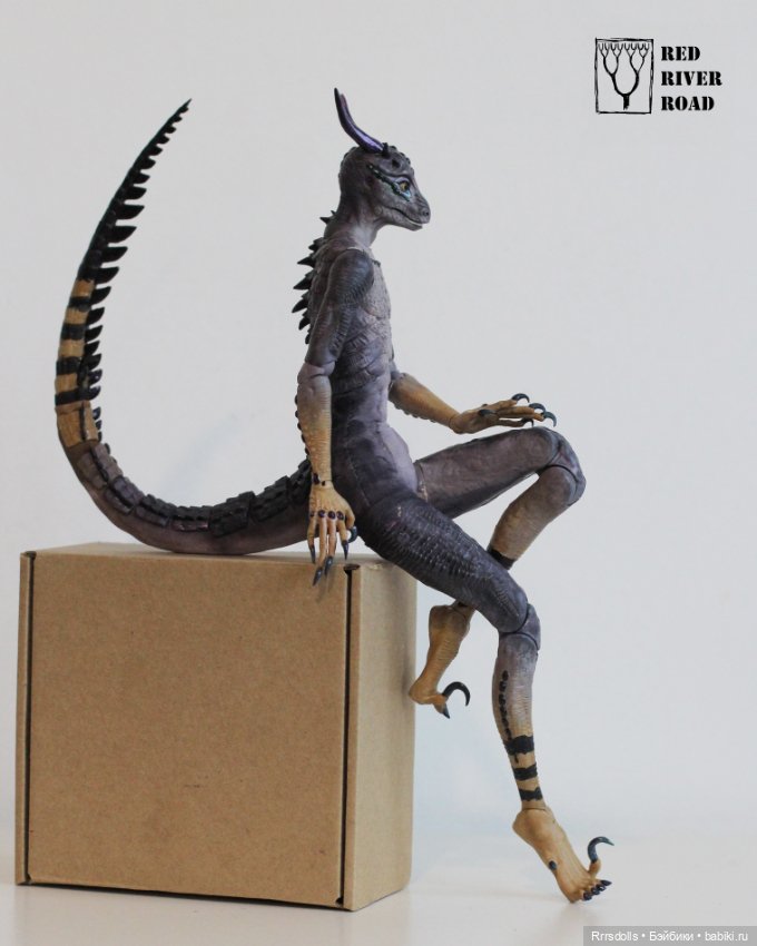 Моя новая модель Виолесса, ящерица-девочка. От RRR's dolls