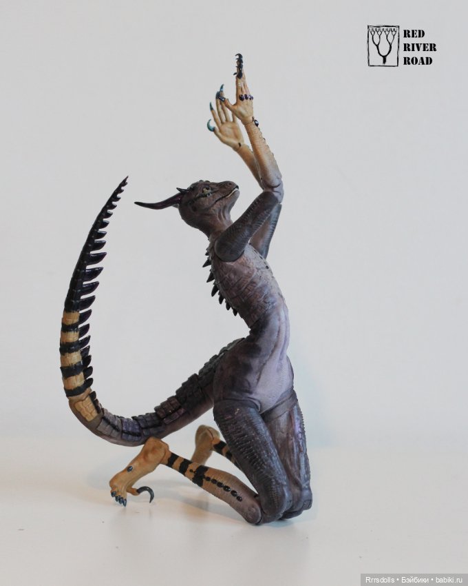 Моя новая модель Виолесса, ящерица-девочка. От RRR's dolls (фото 2)