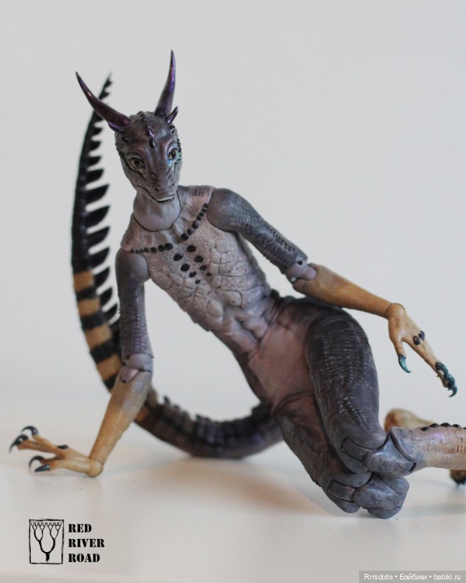 Моя новая модель Виолесса, ящерица-девочка. От RRR's dolls (фото 3)