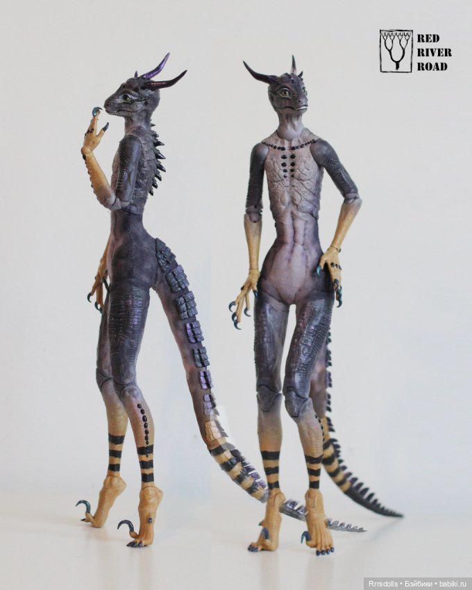 Моя новая модель Виолесса, ящерица-девочка. От RRR's dolls (фото 10)