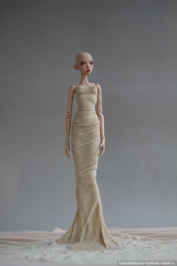 Платье полностью из песка для куклы Popovy sisters (фото 6)