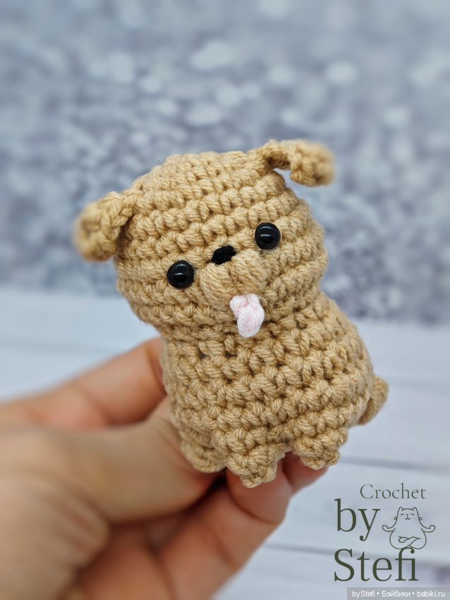 Собачка — Вязаные игрушки и амигуруми: крючком