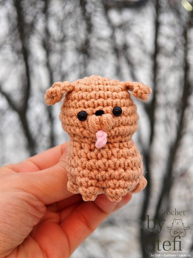 Собачка — Вязаные игрушки и амигуруми: крючком