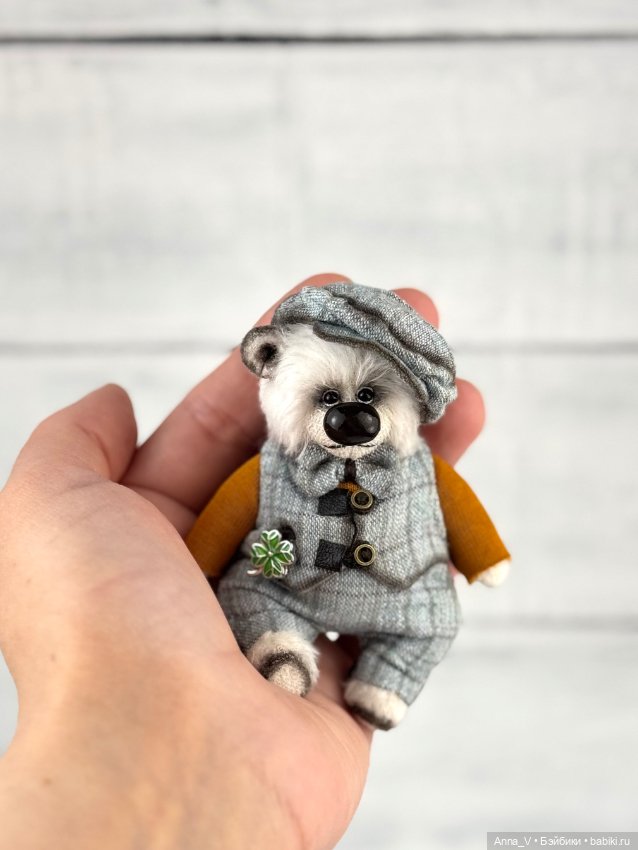 Тедди мишка Сеня — Авторские мишки Тедди и друзья: фото (фото 4)