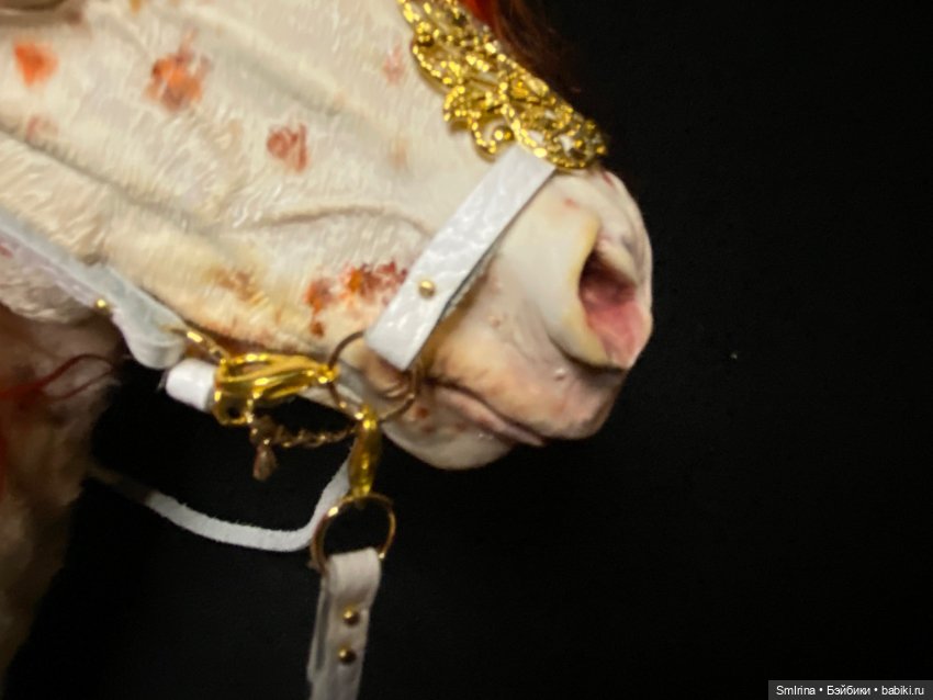 Чубарая лошадка — Игрушки в смешанной технике (мех и глина): Арт (фото 3)