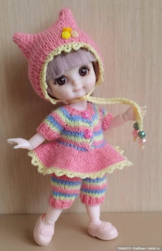 Новый розовый наряд для бабольки Розочки (фото 3)