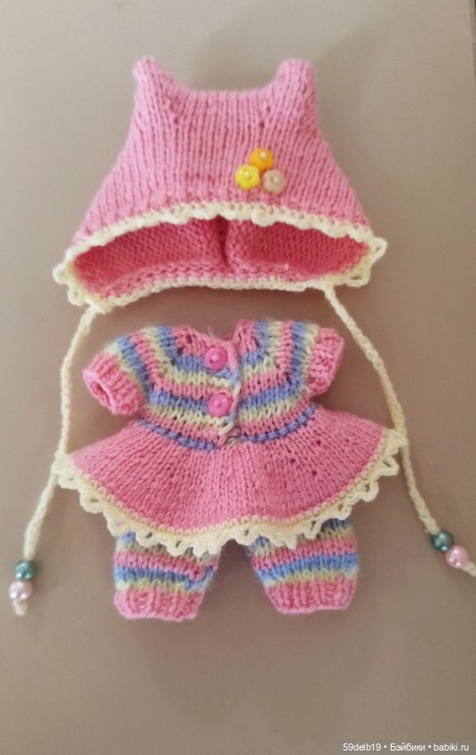 Новый розовый наряд для бабольки Розочки (фото 5)