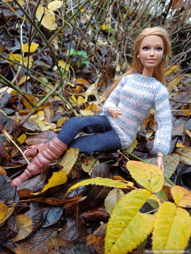 Аманда и опавшие жёлтые листья 🍂 (фото 6)