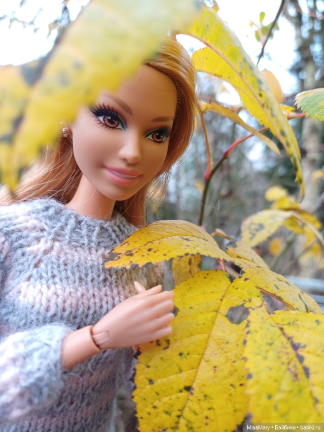 Аманда и опавшие жёлтые листья 🍂 (фото 7)