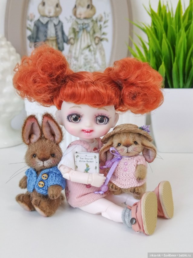 Куклы и зверики🐰🦝🐶🐘 — Авторские мишки Тедди и друзья: фото