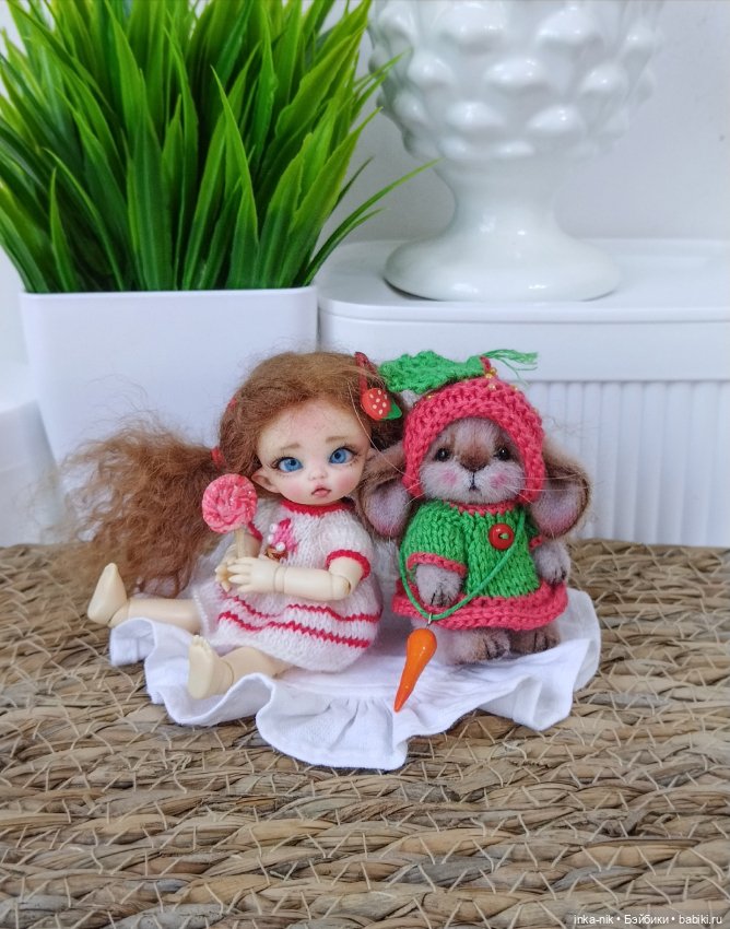 Куклы и зверики🐰🦝🐶🐘 — Авторские мишки Тедди и друзья: фото (фото 9)