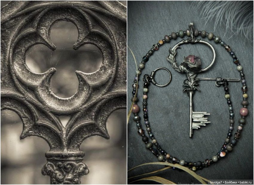 Ювелирные украшения - готика, окна, ключи, ноябрь (фото 3)
