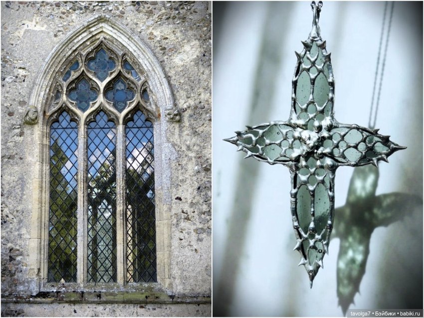 Ювелирные украшения - готика, окна, ключи, ноябрь (фото 8)