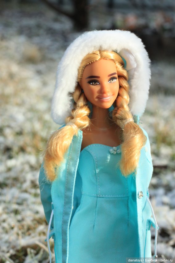 Первый снежок и моя Улыбашка 173 в новой курточке (фото 8)