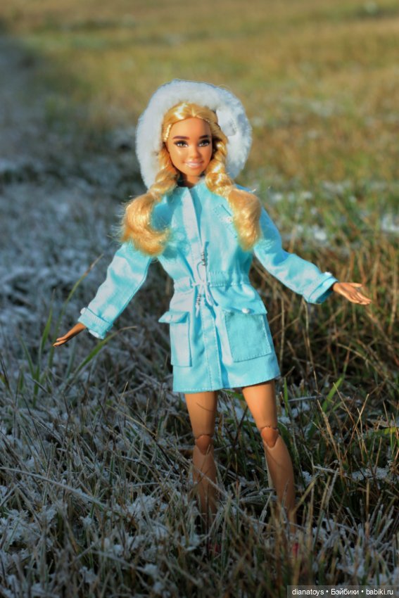 Первый снежок и моя Улыбашка 173 в новой курточке (фото 4)