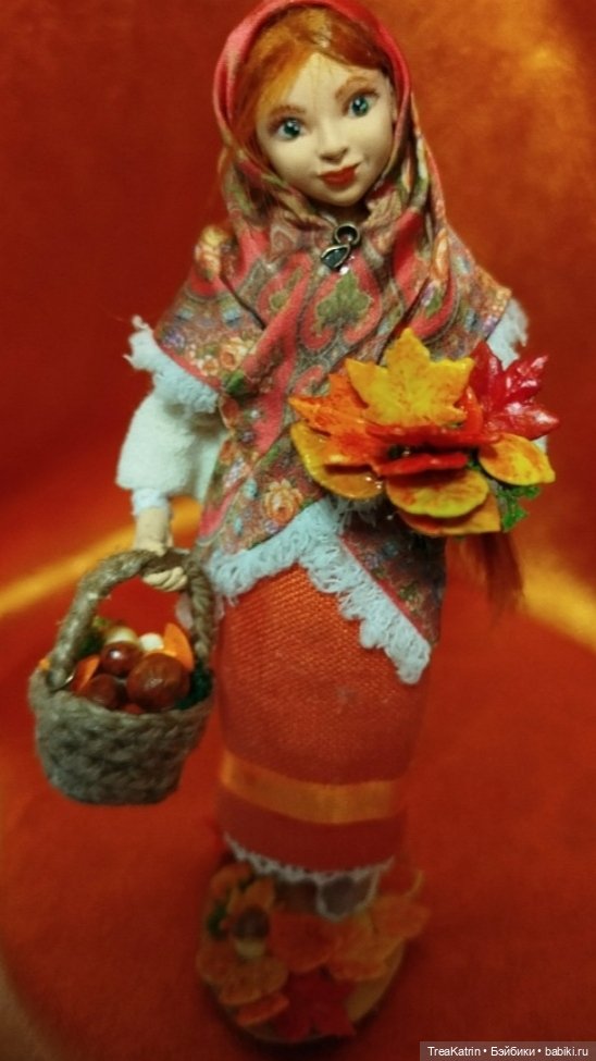 Волшебная фея осени — Лепка авторских игрушек и папье (фото 3)