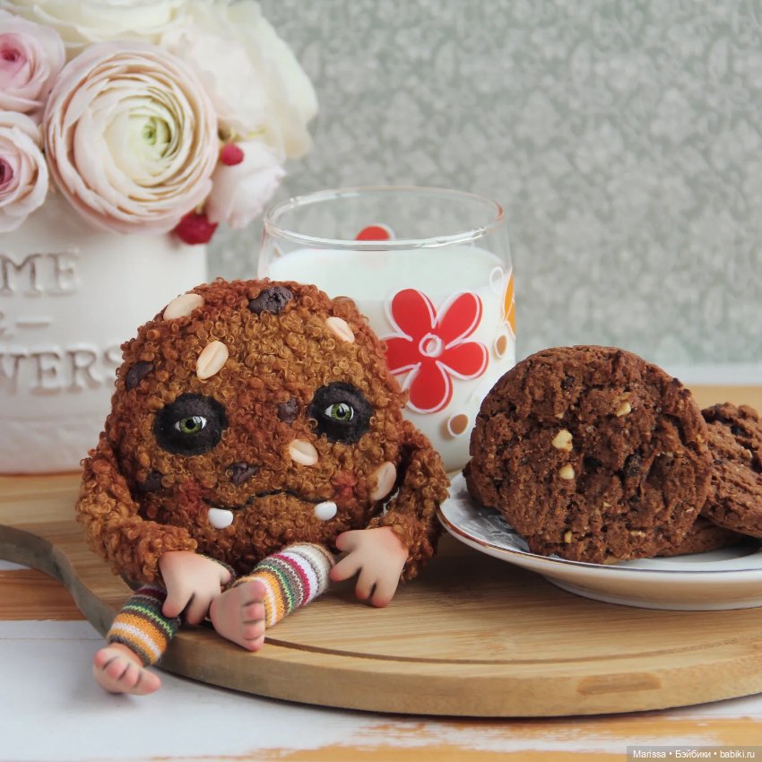 Чайные компаньоны — Игрушки в смешанной технике (мех и глина): Арт