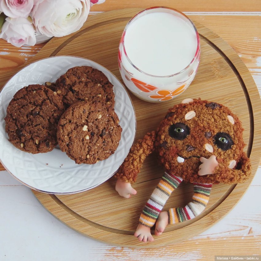 Чайные компаньоны — Игрушки в смешанной технике (мех и глина): Арт (фото 7)