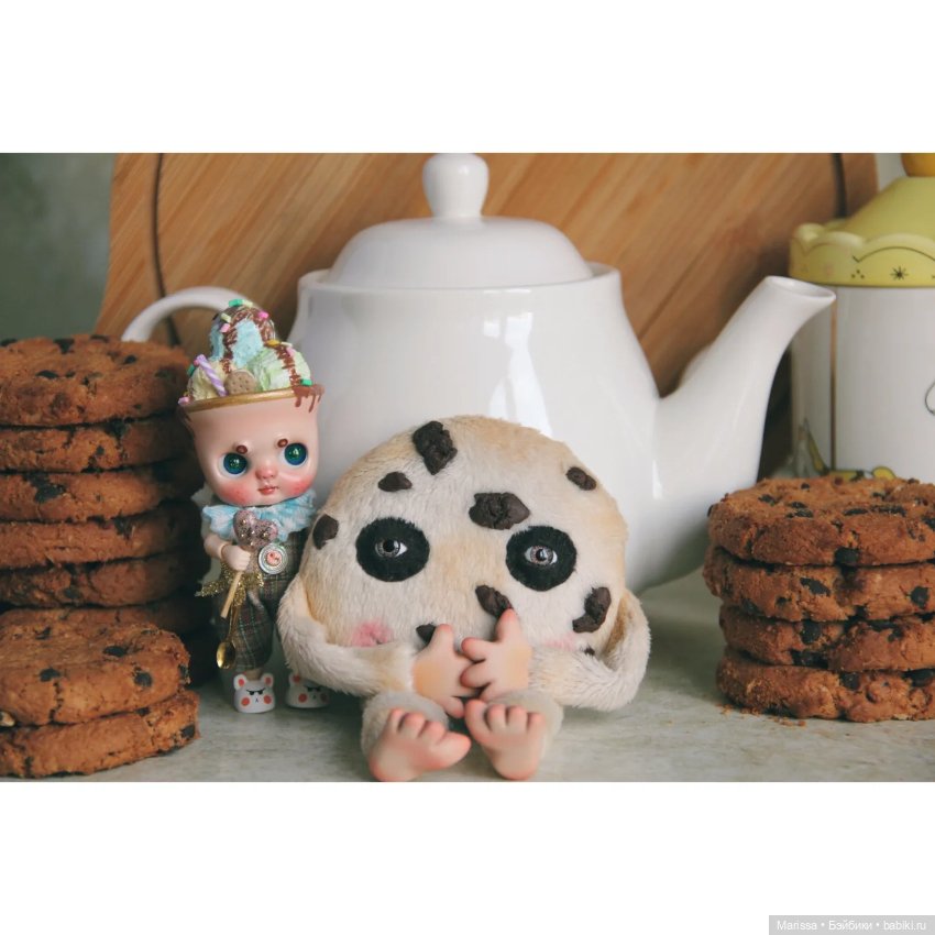 Чайные компаньоны — Игрушки в смешанной технике (мех и глина): Арт