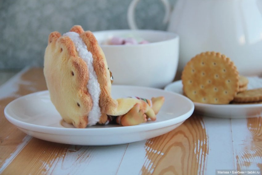 Чайные компаньоны — Игрушки в смешанной технике (мех и глина): Арт