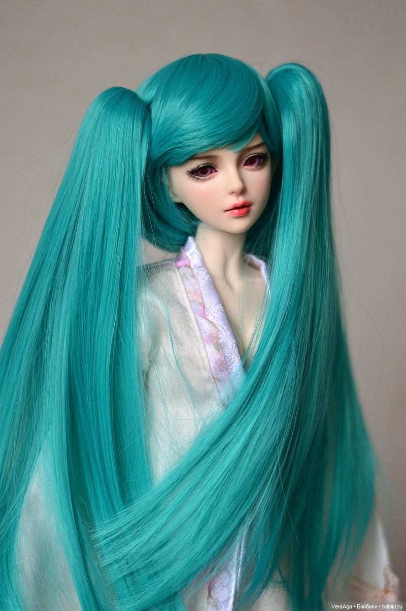 Дева от Ni Meng: парик Хацунэ Мику