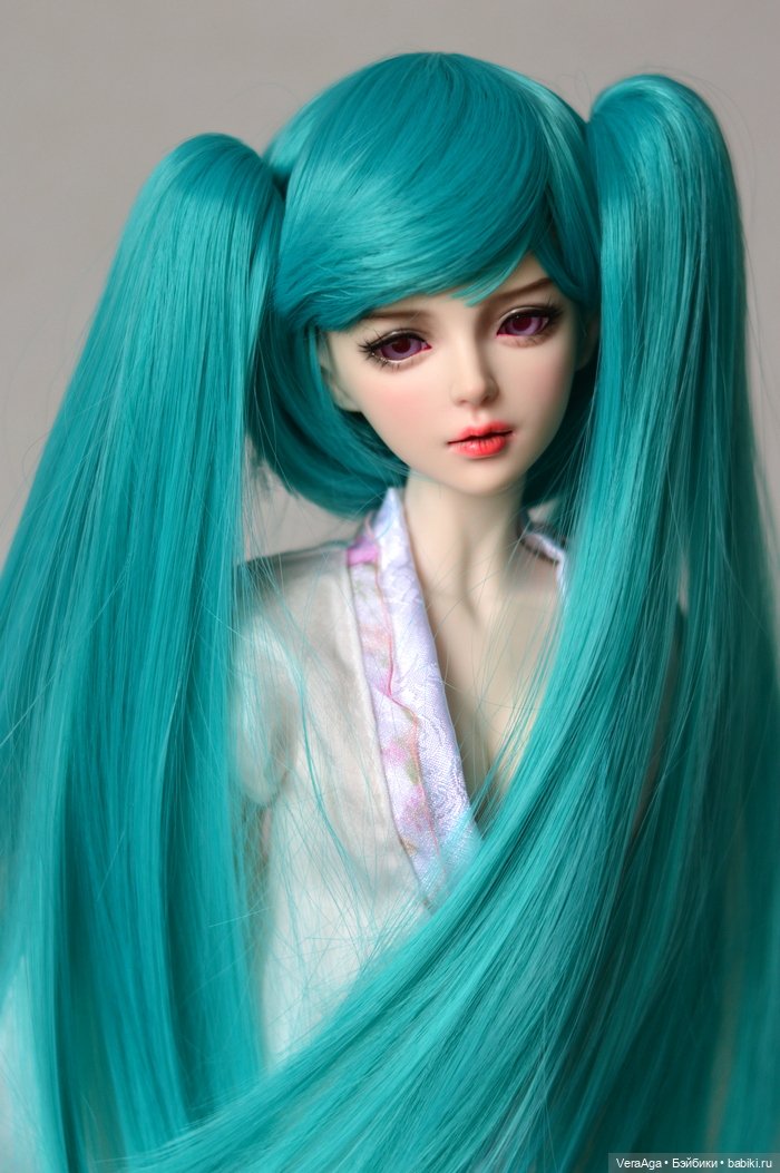 Дева от Ni Meng: парик Хацунэ Мику (фото 4)