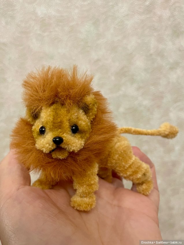 Львенок из проволоки — Авторские игрушки из разных материалов: синельная проволока (фото 8)