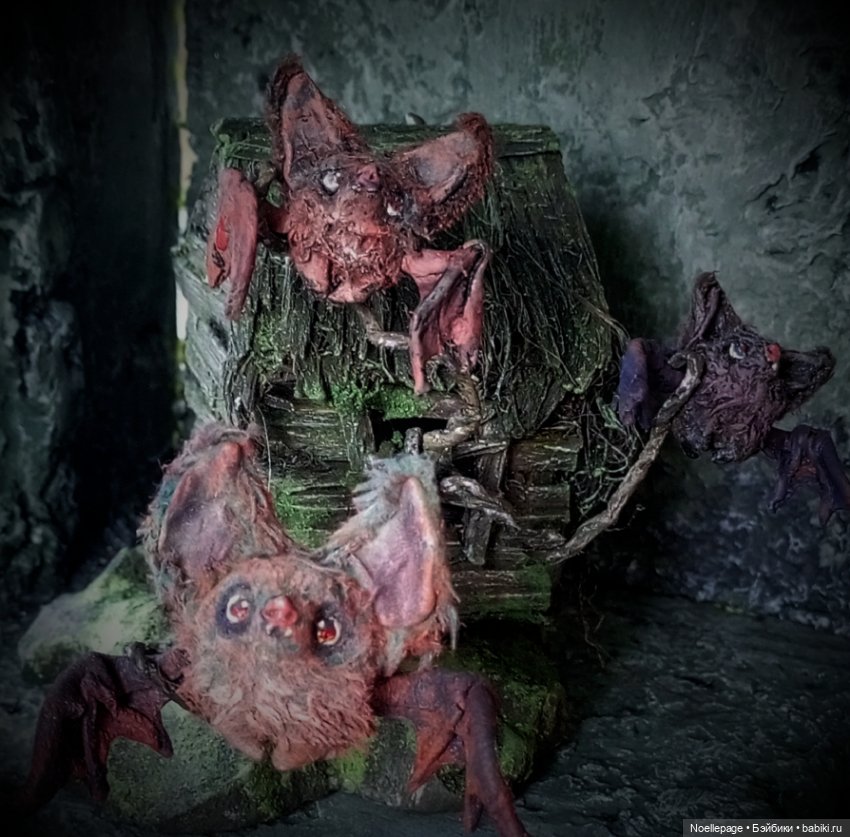 Летучая мышь с детьми — Зарисовки из кукольной жизни: фотоистории