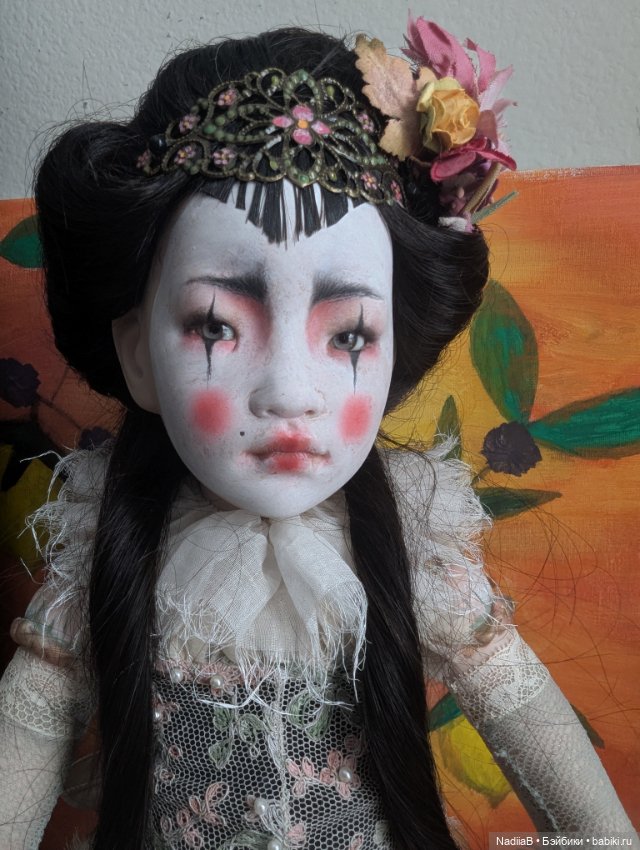 Beatrice Perini большая шарнирная фарфоровая кукла ООАК