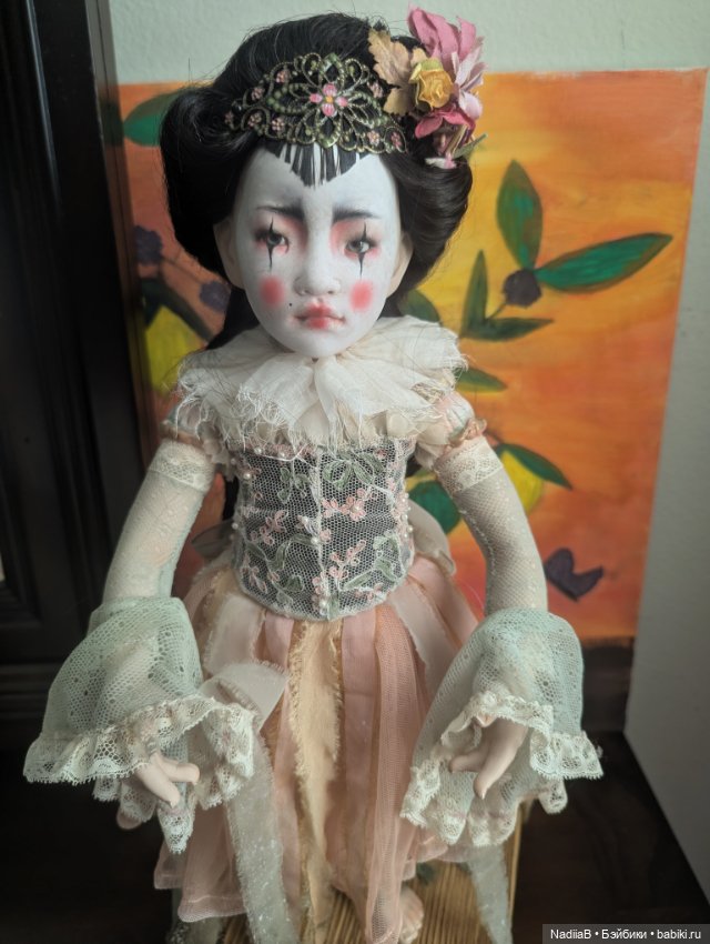 Beatrice Perini большая шарнирная фарфоровая кукла ООАК (фото 7)