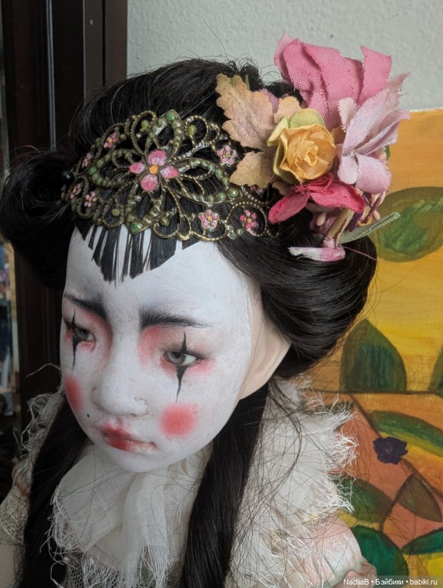 Beatrice Perini большая шарнирная фарфоровая кукла ООАК (фото 10)