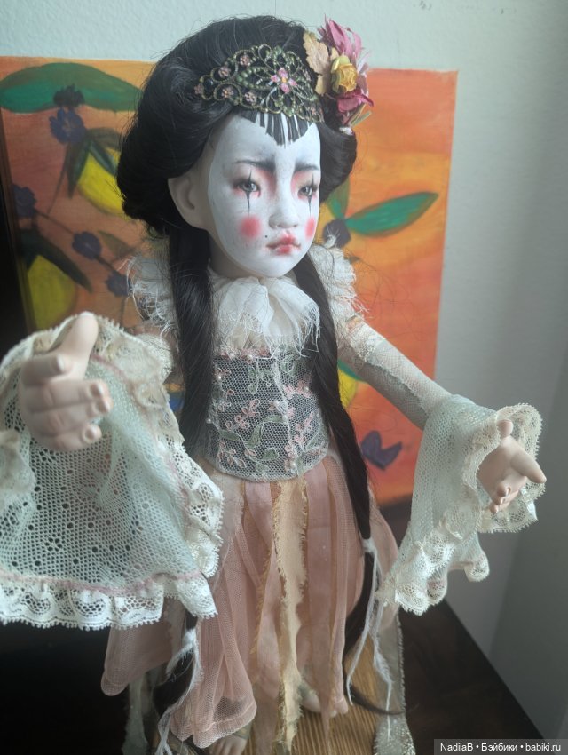 Beatrice Perini большая шарнирная фарфоровая кукла ООАК (фото 8)