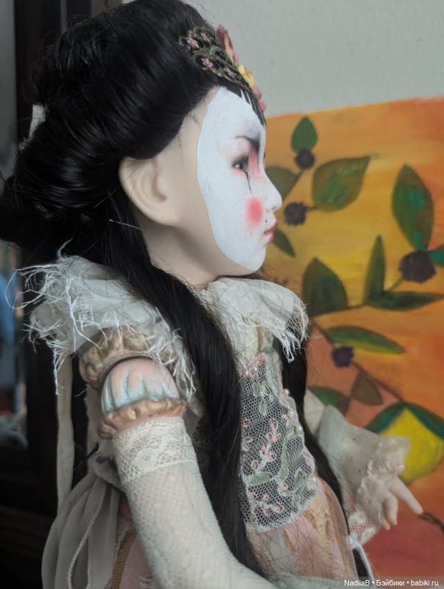 Beatrice Perini большая шарнирная фарфоровая кукла ООАК