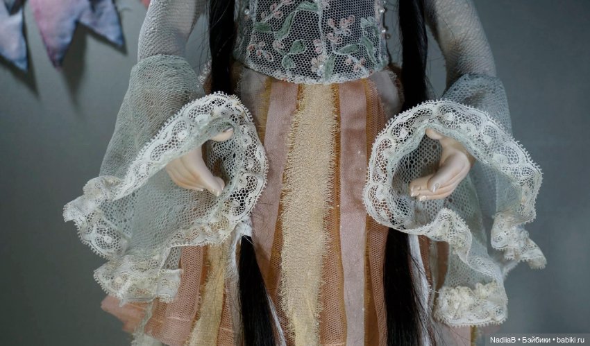 Beatrice Perini большая шарнирная фарфоровая кукла ООАК