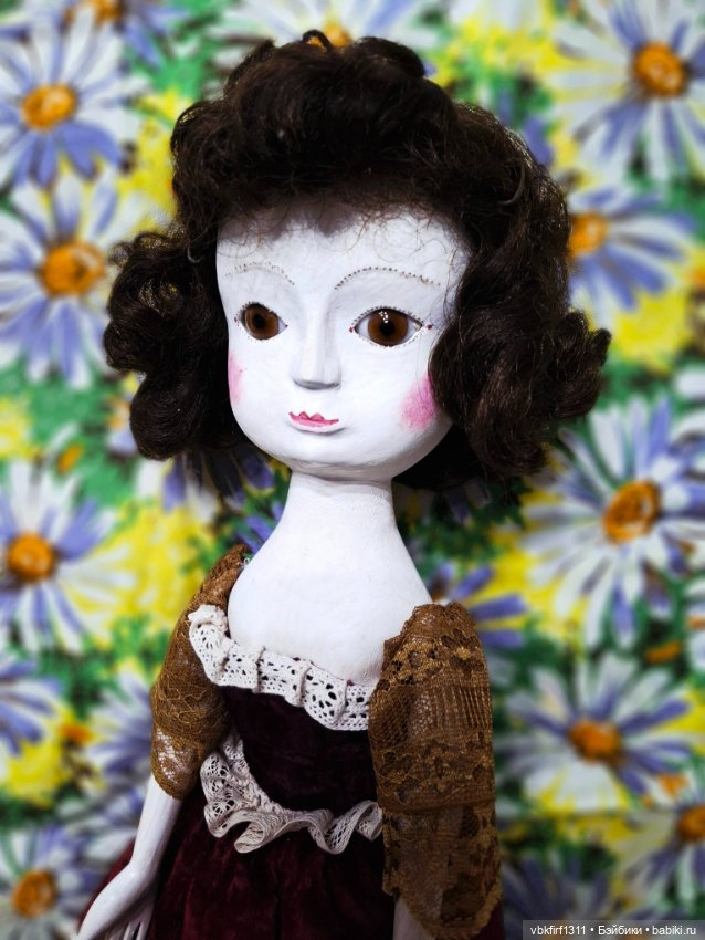 Королева Анна,реплика старинных кукол (фото 2)