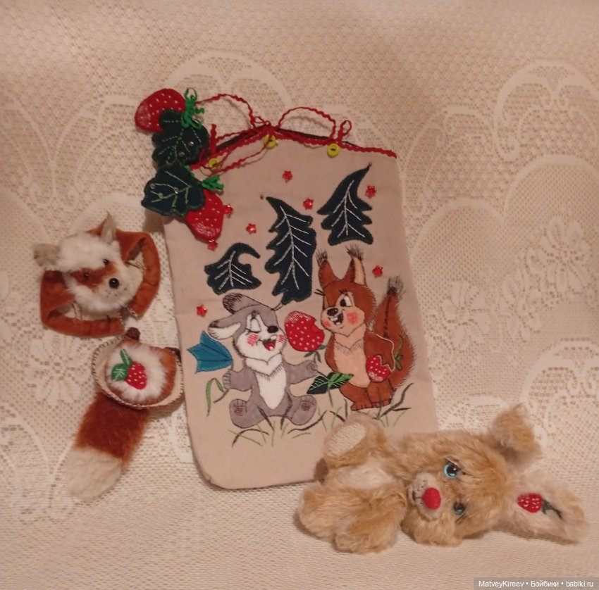 Клубничка — Авторские мишки Тедди и друзья: фото (фото 4)