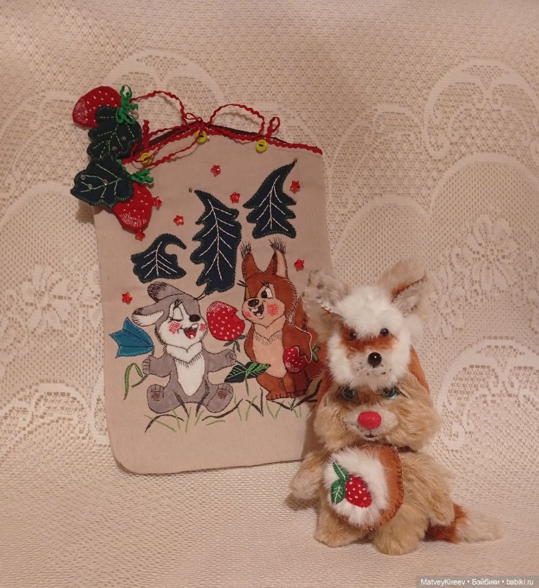 Клубничка — Авторские мишки Тедди и друзья: фото