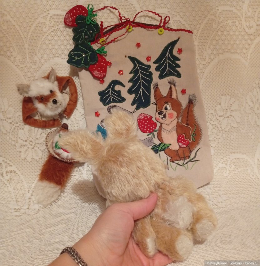 Клубничка — Авторские мишки Тедди и друзья: фото (фото 6)