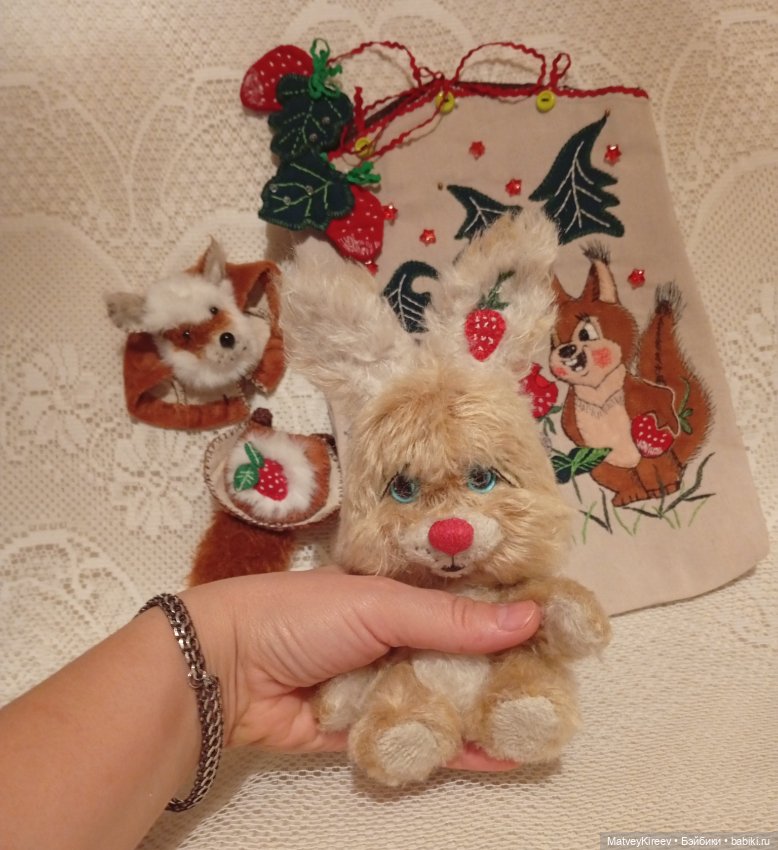 Клубничка — Авторские мишки Тедди и друзья: фото (фото 5)