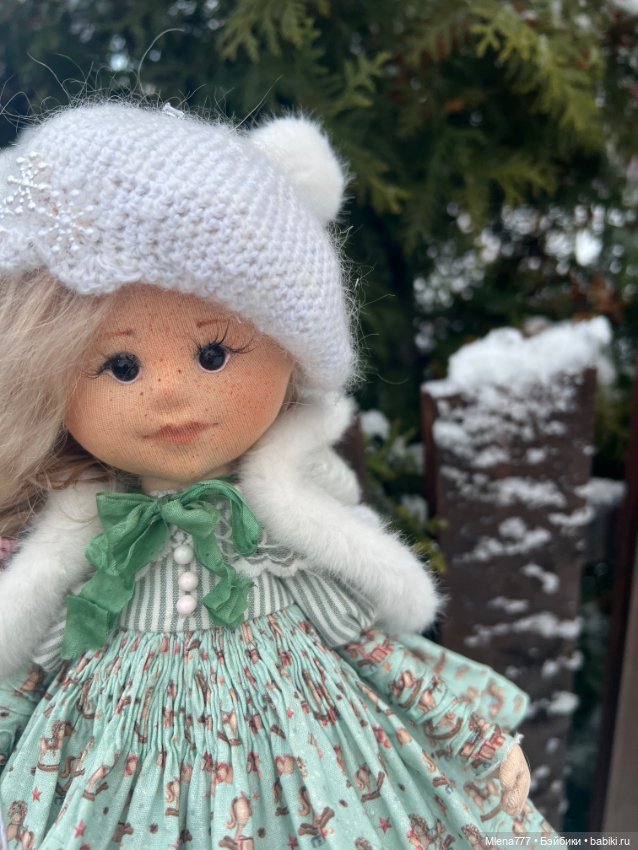 Зимний Ангел — Авторские текстильные куклы: Вальдорфские